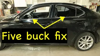 Cheap fix for the Lexus IS belt molding problems