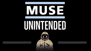 Muse • Unintended (CC) 🎤 [Karaoke] [Instrumental Lyrics]