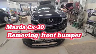 How to Remove front bumper Mazda Cx-30 ? Paano Tanggalin bumper Mazda Cx-30 #carrepair