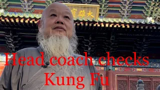 Head coach checks Kung Fu