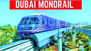 DUBAI PALM MONORAIL Complete Ride 4K 60fps (Best view from Monorail Dubai)