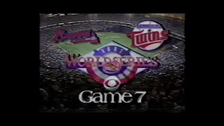 1991 World Series Game 7 - Intro - Atlanta Braves at Minnesota Twins