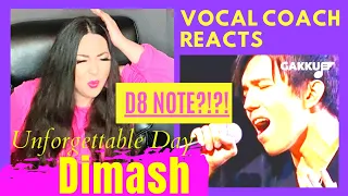 Vocal Coach Reacts to DIMASH Unforgettable Day Gakku / DIMASH Highest note D8 Reaction