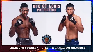 Joaquin Buckley vs Nursulton Ruziboev Prediction | #UFCStLouis | Bloody Water Podcast