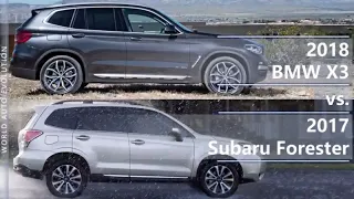 2018 BMW X3 vs 2017 Subaru Forester (technical comparison)