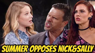 The Young And The Restless Spoilers Summer opposes Sally and Nick's relationship, Will Nick listen