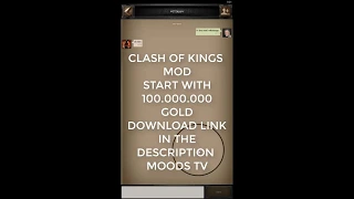 clash of kings start with 100.000.000 and how you get more gold
