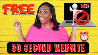 FREE & EASY: Build A World-Class Website In JUST 30 SECONDS - NO Coding Necessary!