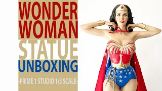 UNBOXING WONDER WOMAN 1975 TV SERIES 1/3RD SCALE - BY. PRIME 1 STUDIO