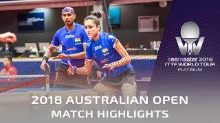 Yoshi Maharu/Ishikawa Kasumi vs Achanta Kama/Manika Batra | 2018 Australian Open Highlights (R16)