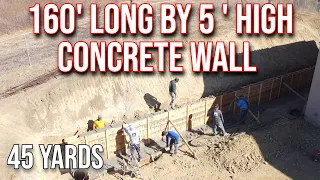 See What It Takes To Build And Pour Concrete Retaining Wall 2021