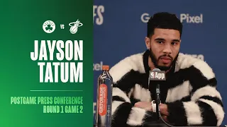 Jayson Tatum Postgame Press Conference | Round 1 Game 2 vs. Miami Heat