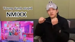 Bang Chan reacts to "Young Dumb Stupid" by NMIXX ||Chan's room