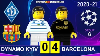 Dynamo Kyiv vs Barcelona 0-4 • Champions League 20/21 lego • All Goals Full Highlights Lego Football