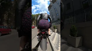 Girl in the back of a yamaha r1, gopro max, part 2