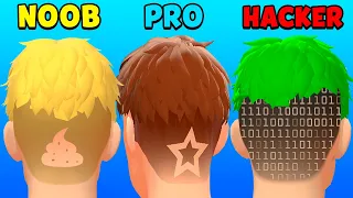 NOOB vs PRO vs HACKER - Hair Tattoo: Barbershop Master