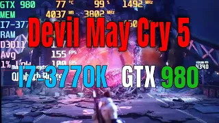Devil May Cry 5 GTX 980 with I7-3770K Nvidia Driver 440.97 FPS TEST 1080p/4K in 2019