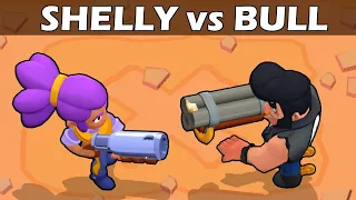 SHELLY vs BULL | 1 VS 1 | 19 Pruebas