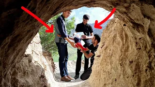 Return of the police: The man and the police came to Ali in the mountains to identify the baby 🙏👮