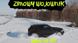 Bmw x5 e53 Xdrive SNOW TEST 0-100 RACELOGIC  M57D30 218km 500nm