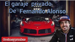 El garaje privado de Fernando Alonso.