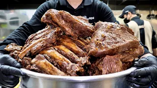 Plenty of meat! spicy beef noodles Best 3, korean street food