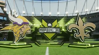 Madden 23 - Minnesota Vikings @ New Orleans Saints - Week 4 (Played in London)