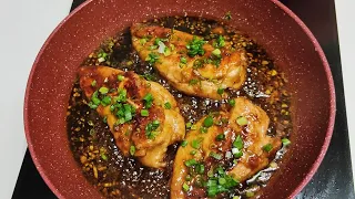 Honey,Garlic Chicken.Fast and Easy to Cook Chicken Recipe.