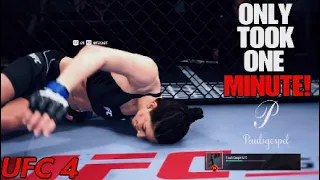 UFC 4 Weili Zhang KNOCKS OUT Mackenzie Dern In One Minute!