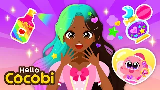Changing Princess's Hairstyle | Cocobi Princess Party Cartoon for Kids