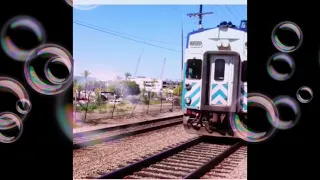 Southbound Coaster NCTD Train 648 Cabcar 2303 goes at Middletown Trolley Station. ❤️🌸