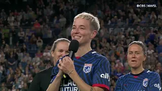Megan Rapinoe Postgame Ceremony and Speeches After Final Home Regular Season Match