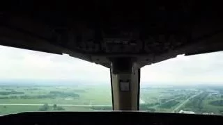 Azur air Approach and landing in Novosibirsk