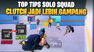 TUTORIAL TIPS & TRICK SOLO VS SQUAD | CARA MENJADI PRO PLAYER DARI NOOB PLAYER PUBG MOBILE