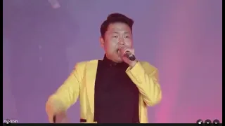 PSY performing 'Gangnam Style' at EXPO 2020 Dubai