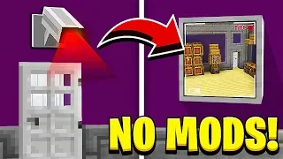 How to Make a WORKING SECURITY CAMERA in Minecraft! (NO MODS!)