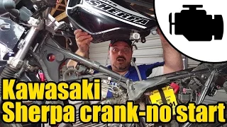 Kawasaki Sherpa crank no start diagnostics #1154