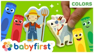 Toddler Learning Video | COLOR CREW MAGIC | Farm Animals for Kids | DIY for Babies | BabyFirst TV