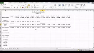 How to Create a Cash Flow Forecast using Microsoft Excel - Basic Cashflow Forecast