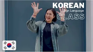 Learn KOREA Sign Language with JiYoung! | KSL Online Class 한국 수화 언어