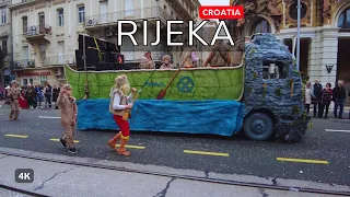 Rijeka, Croatia 🇭🇷 International Carnival Parade - 4k 60fps - Walking Tour