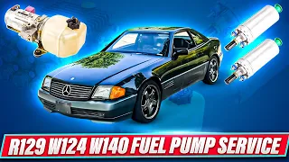 Mercedes 500SL Fuel Pumps / Filter Replacement R129/W124/W140 Benz