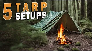 Tarp Setups für jedes Wetter | Shelter Aufbau Varianten für Bushcraft u. Survival | Anfänger Guide