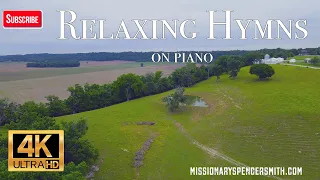 Beautiful Relaxing Hymns | Peaceful Piano Music | Instrumental Music | 4K Drone Footage |