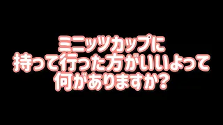 【MINI-Z】ミニッツカップ持って行った方がいいよって何がありますか？