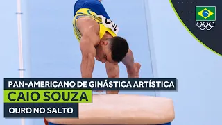 Caio Souza é ouro no salto no Pan-Americano de Ginástica Artística