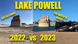 Boondocking in Our Holiday Rambler RV at Lone Rock Beach | Lake Powell | Adventurtunity Family
