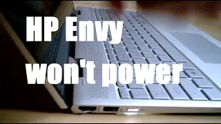 HP Envy Laptop won't power up - complete disassembly & repair (broken power button)