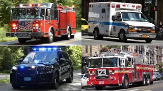 Firetrucks, Ambulances, and Police Cars Responding Compilation - August 2023