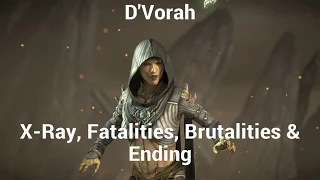 Mortal Kombat X D'Vorah X-Ray, Fatalities, Brutalities & Ending